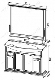Aquanet Мебель для ванной Лагуна 120 (175443) – фотография-4